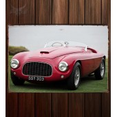 Металлическая табличка Ferrari 166 MM Touring Barchetta